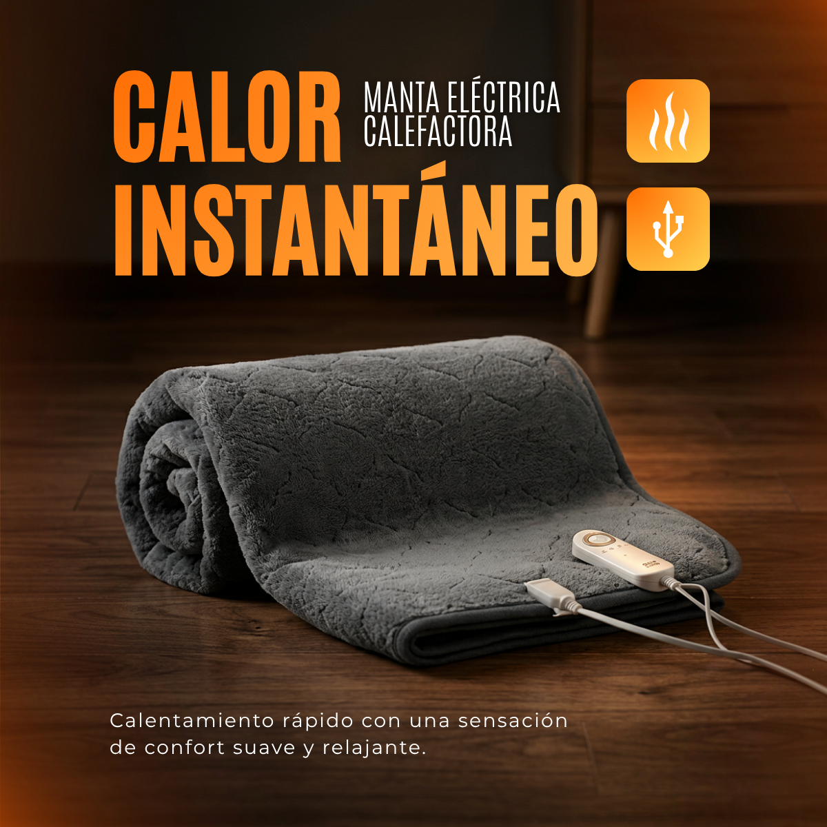 Manta El茅ctrica Calefactora para la Cama - PRODUCTO EN TENDENCIA | 50% DE DESCUENTO