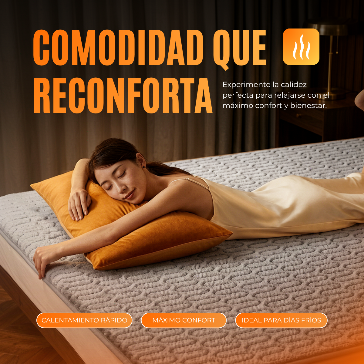 Manta El茅ctrica Calefactora para la Cama - PRODUCTO EN TENDENCIA | 50% DE DESCUENTO